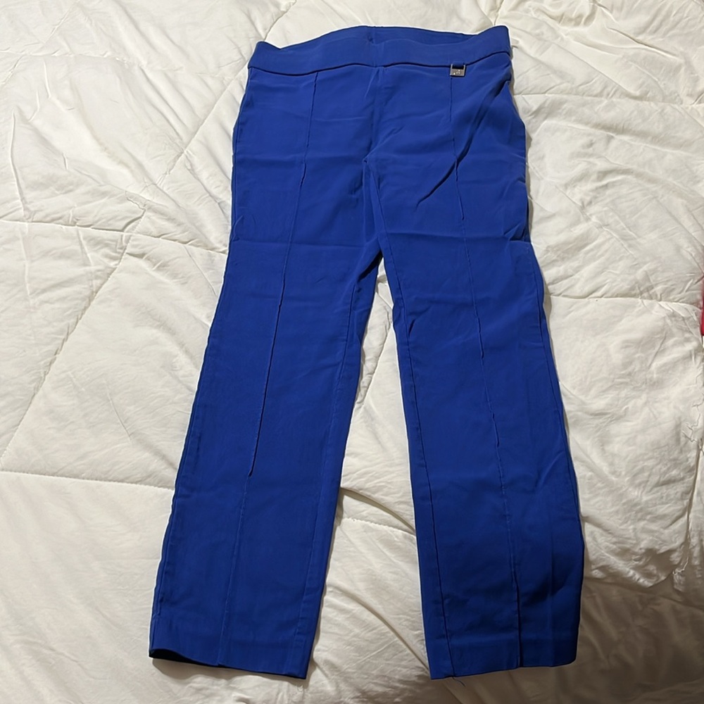Rafaella Comfort stretch leggings with seam size 8 juniors  Royal Blue - Picture 5 of 5